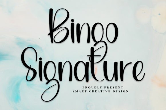 Bingo Signature: Effortless Handwritten Elegance