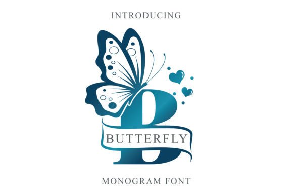 Butterfly Monogra: Elegant Script for Designers
