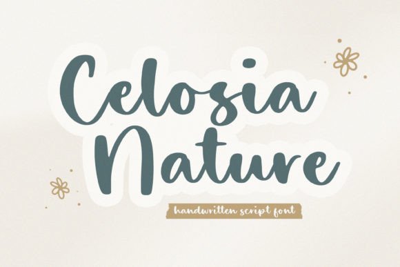 Celosia Nature: Elegant Handwritten Typography