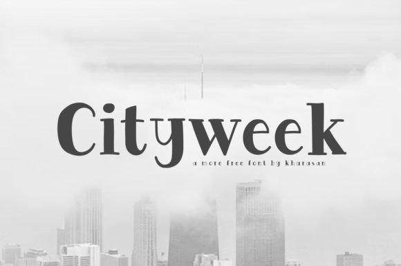 Cityweek: Elevating Brand Identity with a Modern Serif Aesthetic