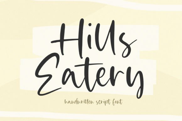 Hills Eatery: Elegant Handwritten Typography