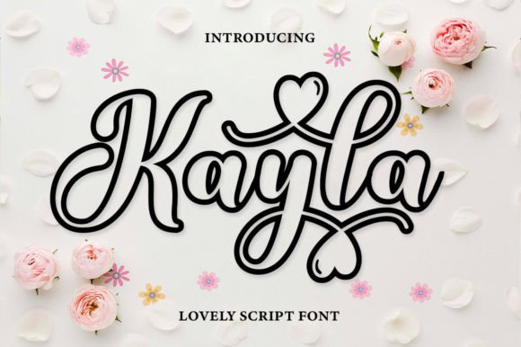 Kayla Outline: A Versatile Handwritten Font