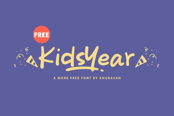 Kids Year Font: A Playful Design Tool