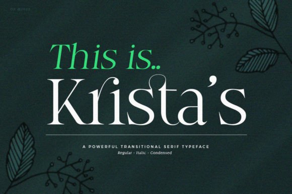 Krista s: Strategic Typography for Elegant Brand Positioning