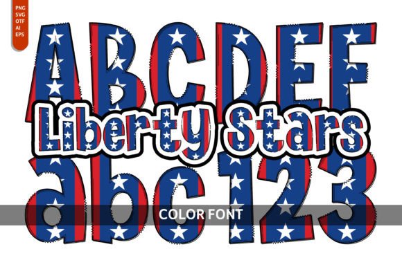 Liberty Stars: Patriotic Design Font