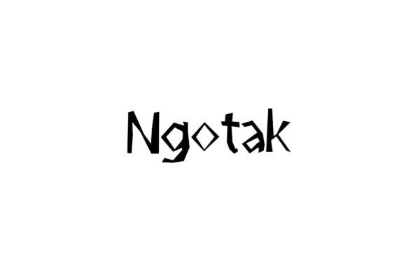 Ngotak: A Quirky Script for Modern Designs
