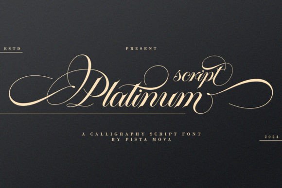 Platinum Script: Elegant Typography