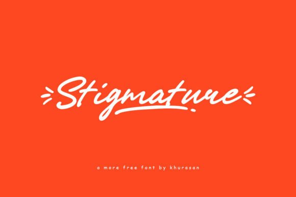 Stigmature: A Versatile Cursive Font for Modern Design