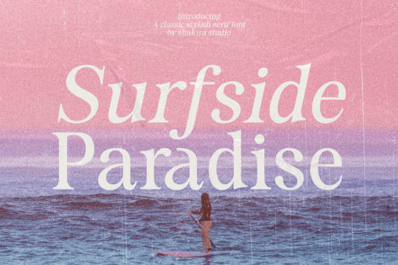 Surfside Paradise: Elevating Brand Identity with Timeless Serif Elegance