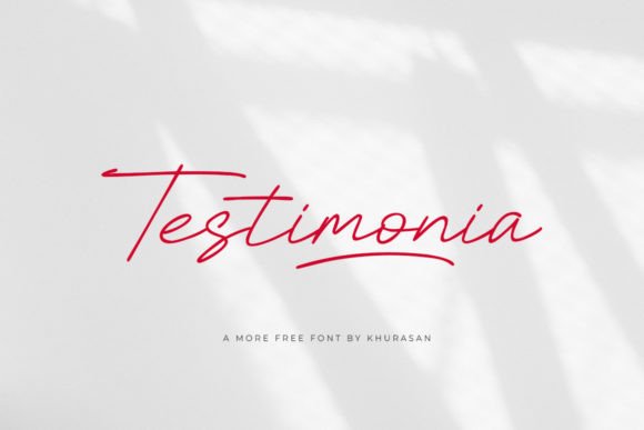 Testimonia: Elevate Design with Elegant Script