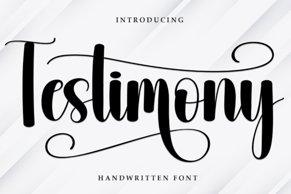 Testimony: Elevating Your Designs with Elegant Handwritten Typography