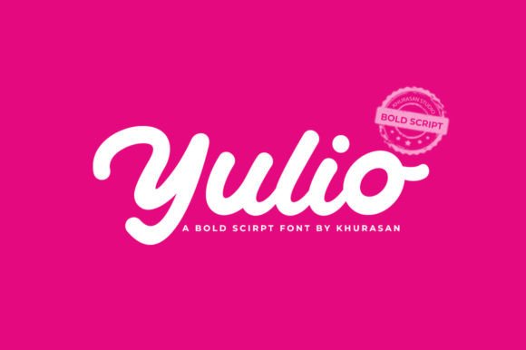 Yulio: Elevating Visual Identity with Bold Script Typography
