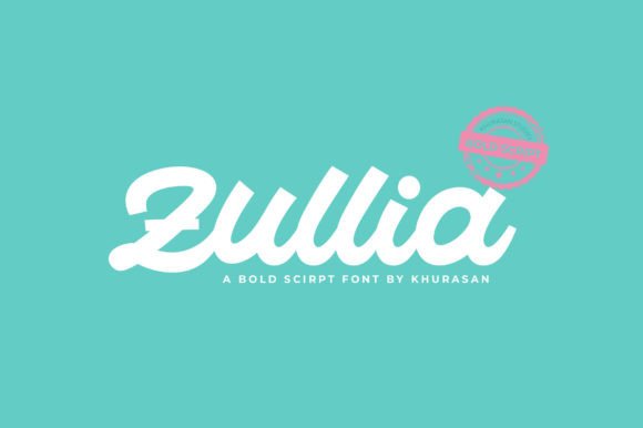Zullia: Bold Script Font for Creative Designs